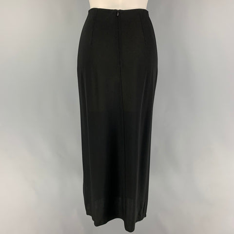 DOLCE & GABBANA Size 4 Black Acetate Blend Single Breasted Skirt Suit