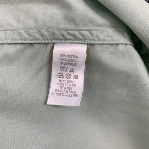 PS by PAUL SMITH Taille L Chemise à manches longues boutonnée en coton brodé pistache
