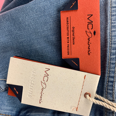 MC DENIMERIE Size 28 Light Blue Wash Cotton Button Fly Jeans