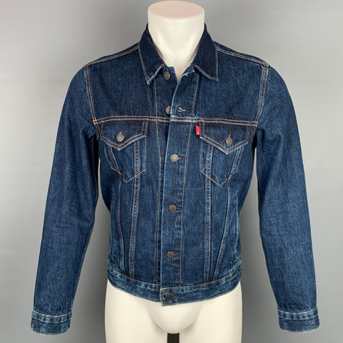 LEVI STRAUSS Chaqueta camionera vaquera azul lavado oscuro talla premium S