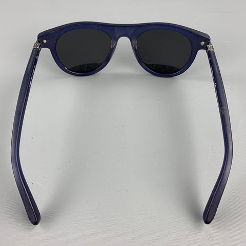 SALVATORE FERRAGAMO Navy Acetate Sunglasses