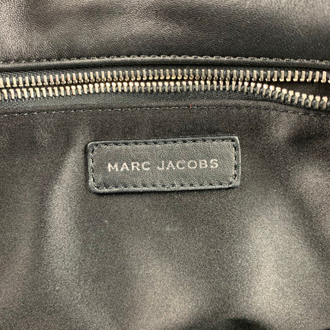 MARC JACOBS Black Quilted Leather Top Handle Handbag