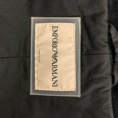 EMPORIO ARMANI Size S Black Cotton Zip Up Jacket