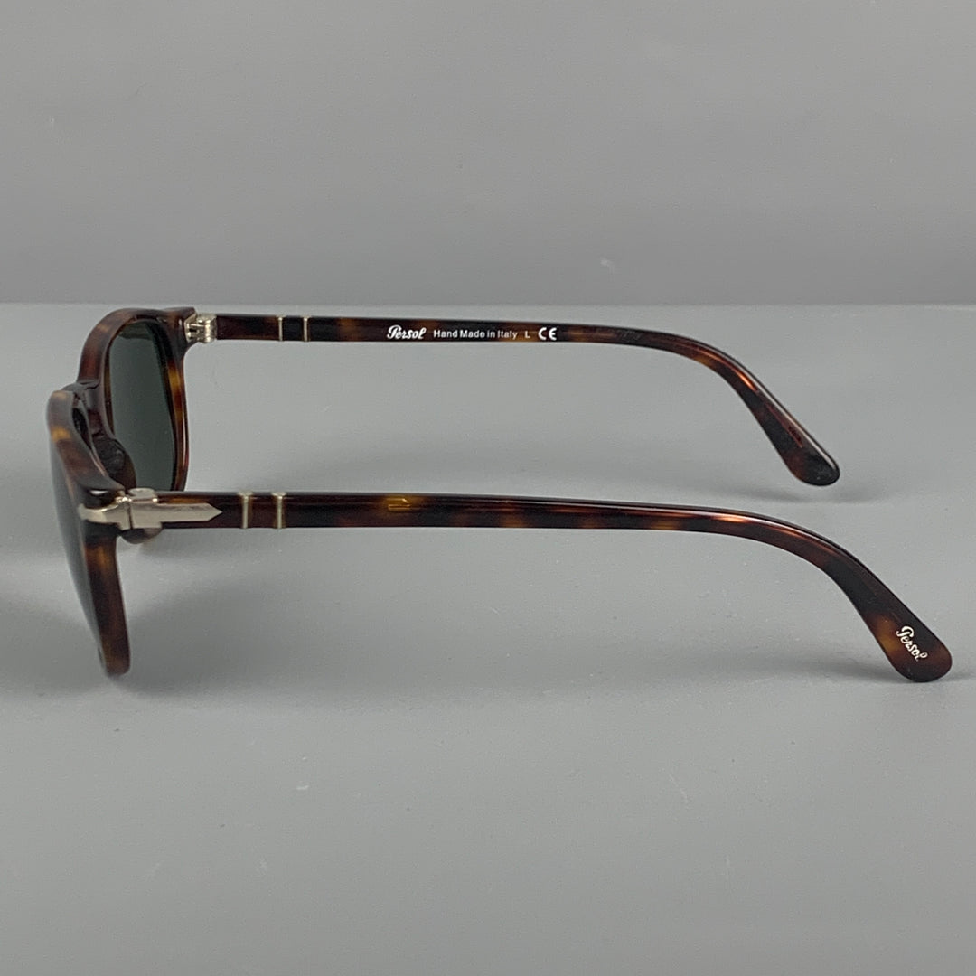 PERSOL Brown Tortoise Acetate Sunglasses – Sui Generis  display picture 3
