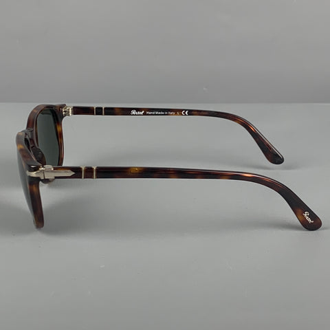 PERSOL Brown Tortoise Acetate Sunglasses
