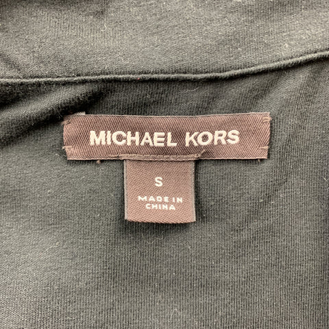 MICHAEL KORS Size S Black Quilted Nylon Zip Up Vest