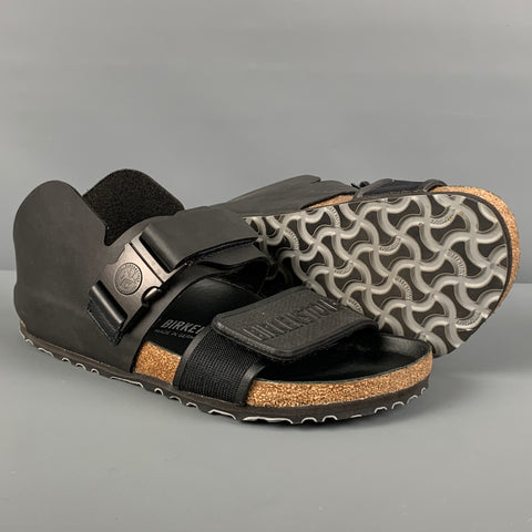 BIRKENSTOCK x ALEX WOLFE Taille 8 Sandales en cuir noir