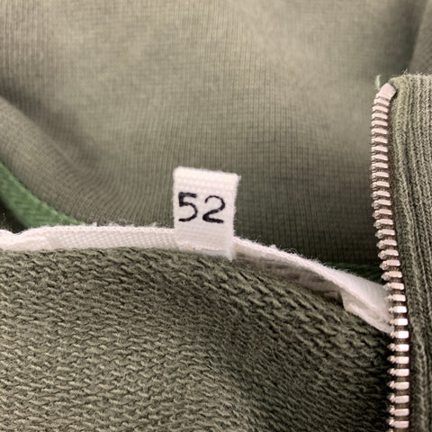 MAISON MARGIELA Size L Olive Cotton Half Zip Jacket