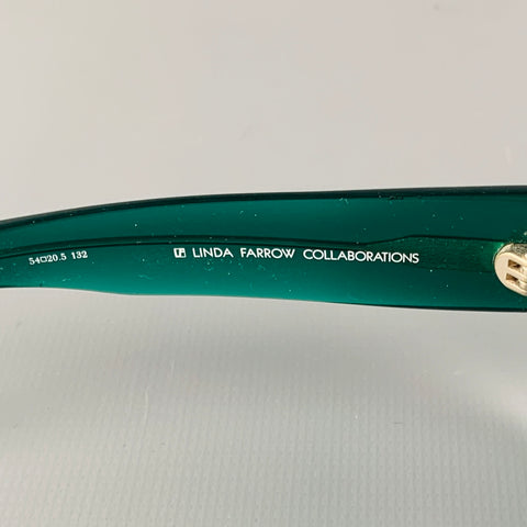 DRIES VAN NOTEN Green Grey Acetate Sunglasses