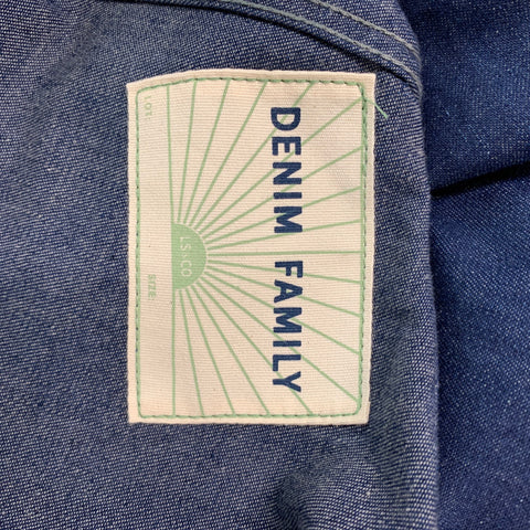 DENIM FAMILY Poncho One Size Blue Denim