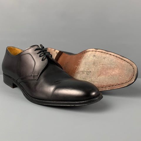 BARNEY'S NEW YORK Taille 11 Chaussures à lacets en cuir noir