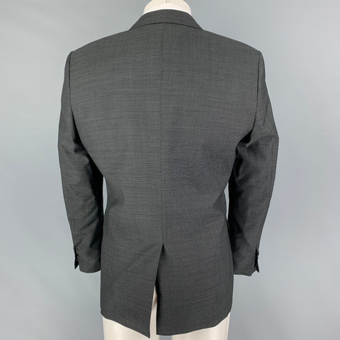 THE KOOPLES Taille 40 Manteau de sport à revers cranté en laine anthracite