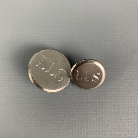 Vintage BROOKS BROTHERS Silver Engraved Tuxedo Cuff Links