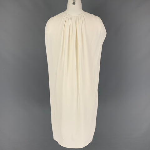 THE ROW Size XS Cream Viscose Sleeveless Cocktail Dress
