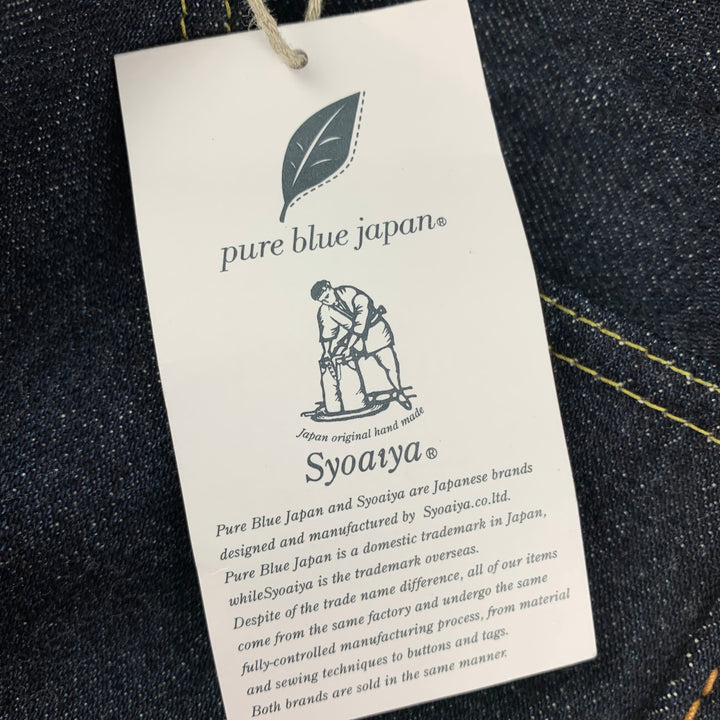 SYOAIYA Size 31 Indigo Contrast Stitch Cotton Jeans