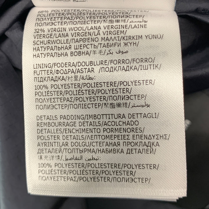 MONCLER GRENOBLE Size XXL Green Navy Fleece Zip Up Jacket