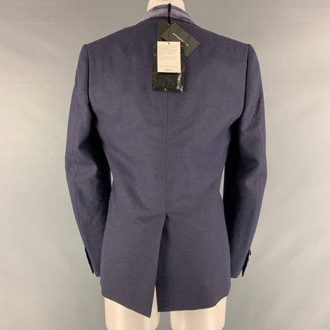 NUMBER (N)INE Size S Purple Wool Cashmere Single Button Tuxedo