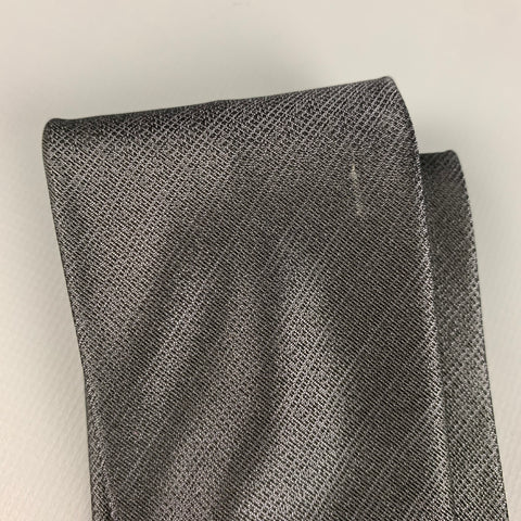 HUGO BOSS Grey Silk Tie