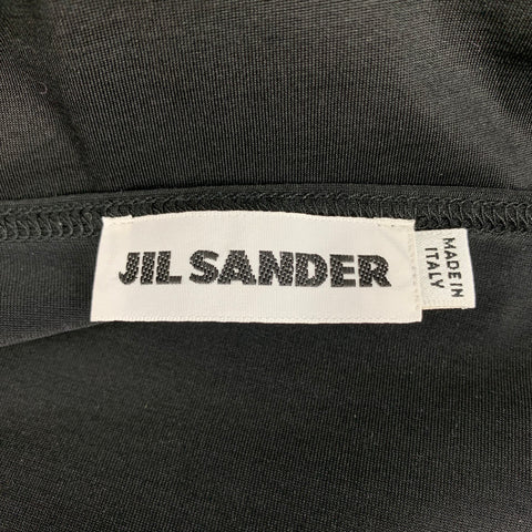 JIL SANDER Size S Black Silk Mixed Fabrics Casual Top