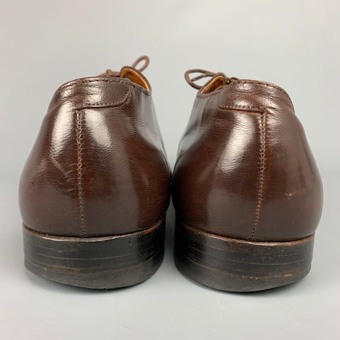 ALDEN 564 Size 14 Brown Leather Cap Toe Lace Up Shoes