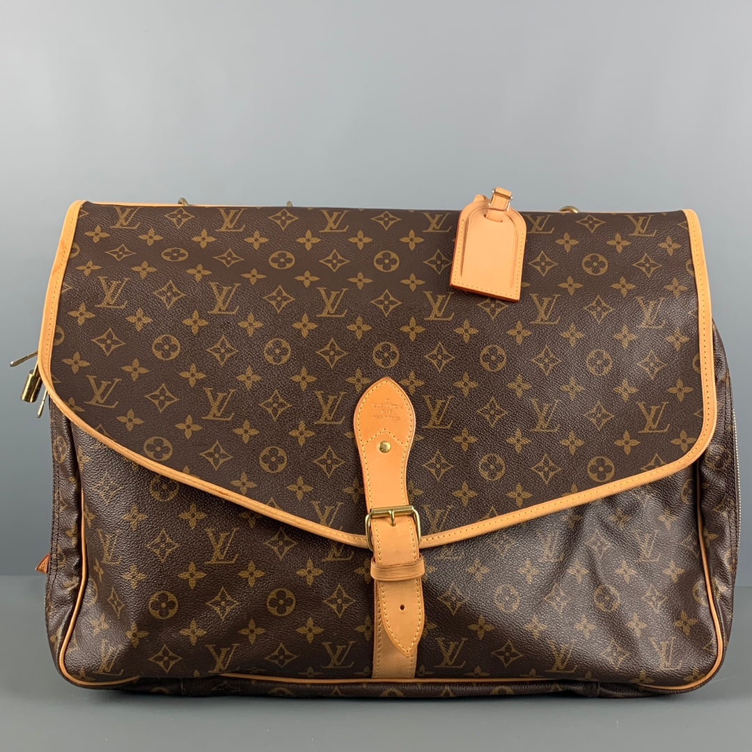 LOUIS VUITTON Bolsos de mano de lona revestida con monograma marrón beige