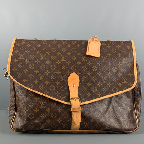 LOUIS VUITTON Brown Beige Monogram Coated Canvas Carry-On Bags