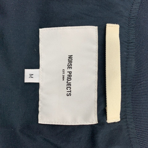 NORSE PROJECTS Size M Navy Nylon Zip Up Jacket