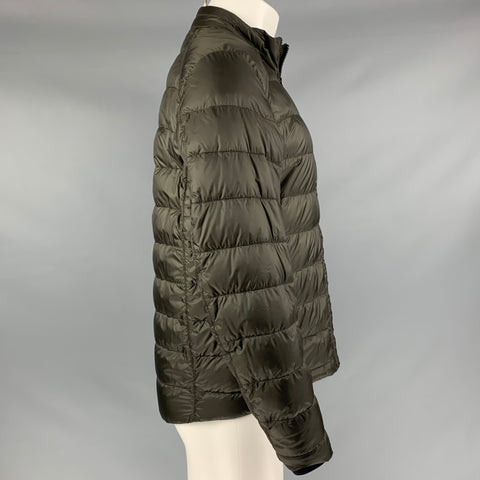 BELSTAFF Size 38 Grey Quilted Nylon Windbreaker Jacket