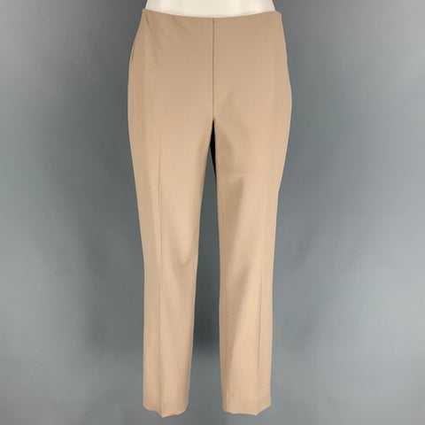 RALPH LAUREN Black Label Size 6 Beige Wool Blend Dress Pants