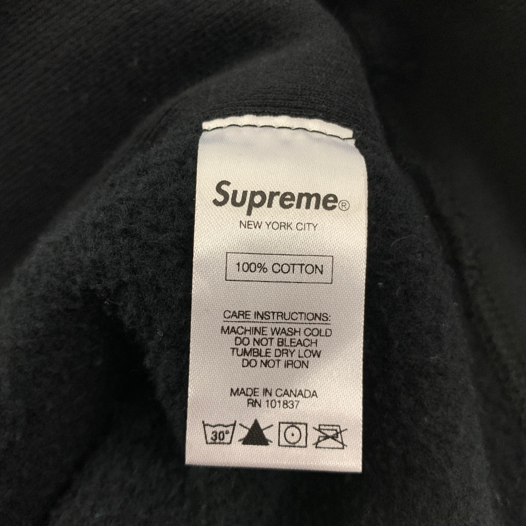 SUPREME Size XL Black White Graphic Hooded Sweatshirt – Sui Generis  Designer Consignment