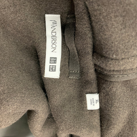 J.W.ANDERSON x UNIQLO Size XL Brown & Green Plaid Polyester / Wool Coat