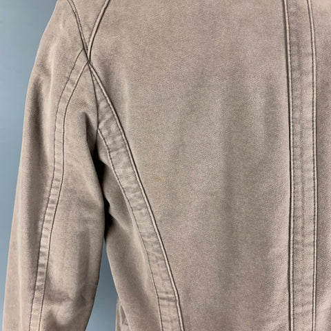DSQUARED2 Talla 40 Chaqueta Moleskin con cremallera color topo