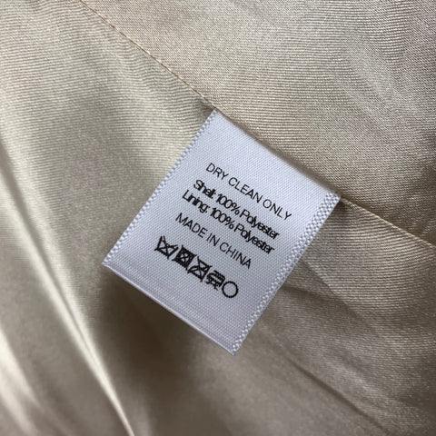 LANDLORD Size M Light Blue Textured Polyester Oversized Coat