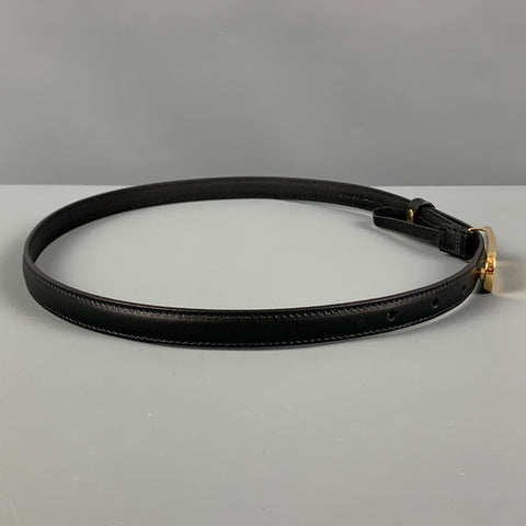GUCCI Waist Size 30 Black Leather Belt