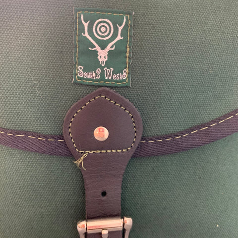 SOUTH 2 WEST 8 Green Black Canvas Leather Cross Body Bags