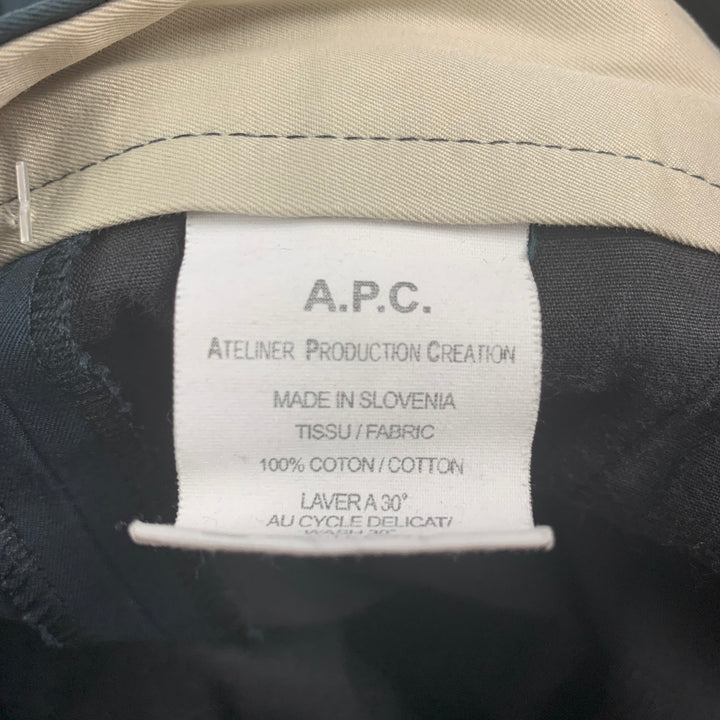 A.P.C. Size L Navy Cotton Button Fly Casual Pants