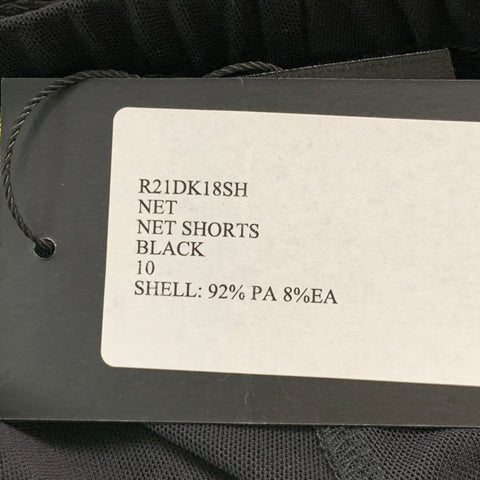DAVID KOMA Talla 10 Pantalones cortos transparentes de poliéster y elastano negros