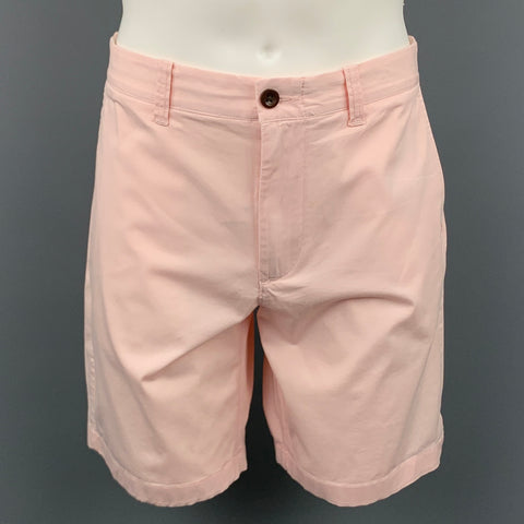J.CREW Stretch Size 34 Pink Cotton Zip Fly Shorts