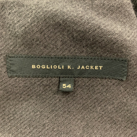 BOGLIOLI Size 44 Grey Cashmere Single Breasted Jacket