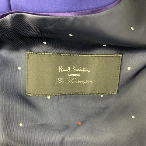 PAUL SMITH Size 44 Regular Royal Blue Wool / Mohair Suit