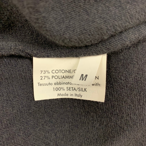 YVES SAINT LAURENT Size M Gray Cotton Nylon Polo