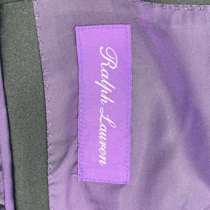 RALPH LAUREN Purple Label Taille Régulière 42 Manteau De Sport De Smoking En Laine Noire
