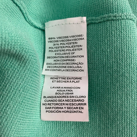 MARC JACOBS Size M Green Viscose / Polyester Knitted Polo Shirt