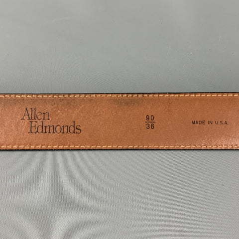 ALLEN EDMONDS Talla 36 Cinturón de cuero negro