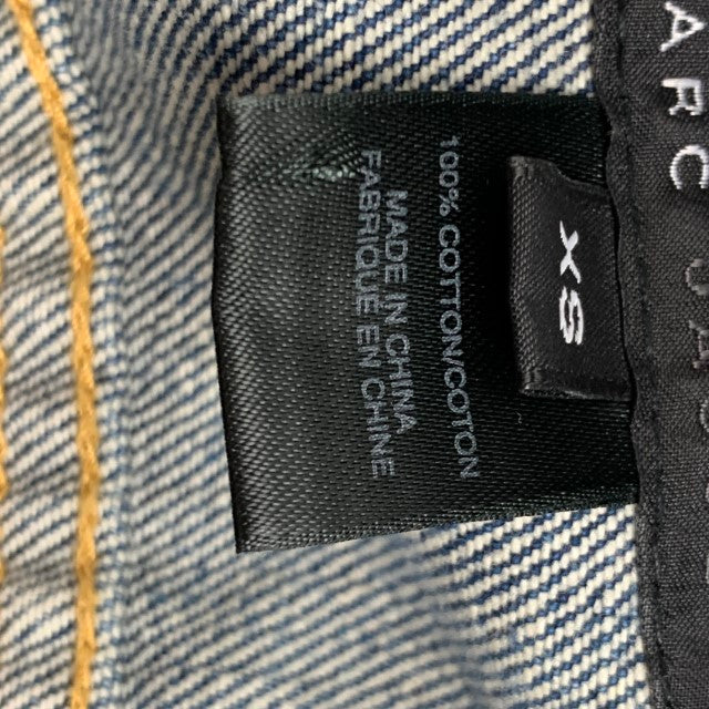 MARC JACOBS Size XS Indigo Denim Studded Smashing Starlets
