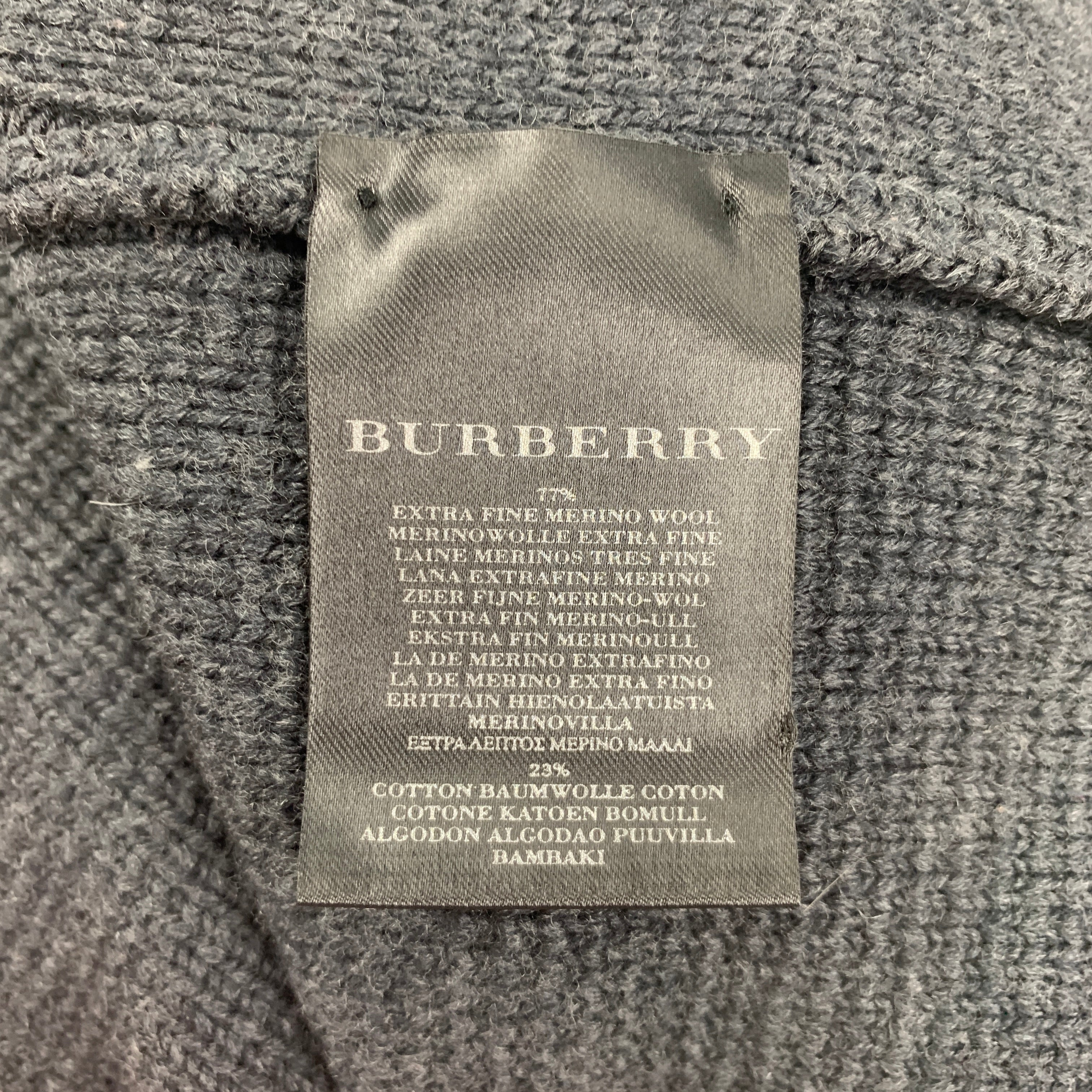 Burberry London Mens Extra retailer Fine Merino Wool Sweater