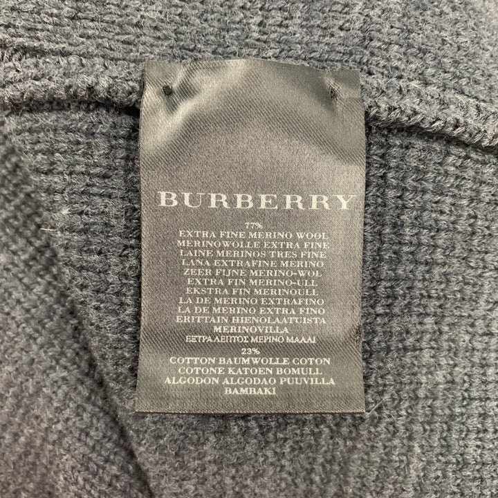 BURBERRY PRORSUM by Christopher Bailey Spring 2011 Size S Grey Merino Wool / Cotton Cardigan Jacket