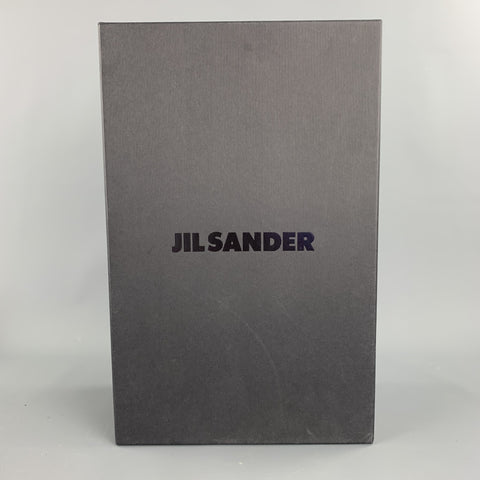 JIL SANDER Size 10 Whiskey Brown Leather Rubber Sole Lace Up Shoes