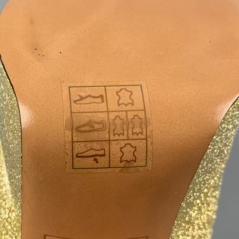 MARC JACOBS Sandales à plateforme dorées taille 8