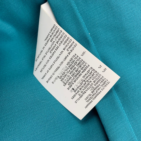 DSQUARED2 Size 8 Teal Cotton Jacket Blazer
